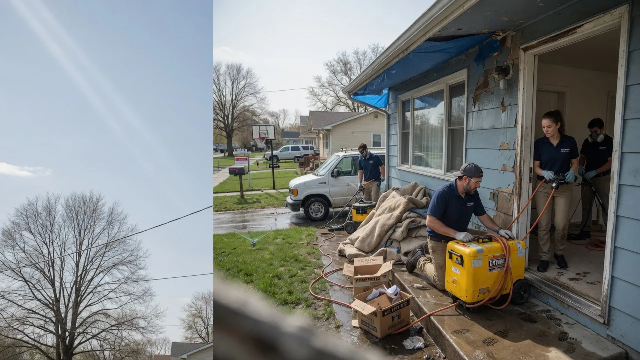 Basement Flood Cleanup in Crossville, IL near me